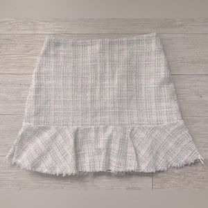 NWT Francescas tweed mini skirt size large